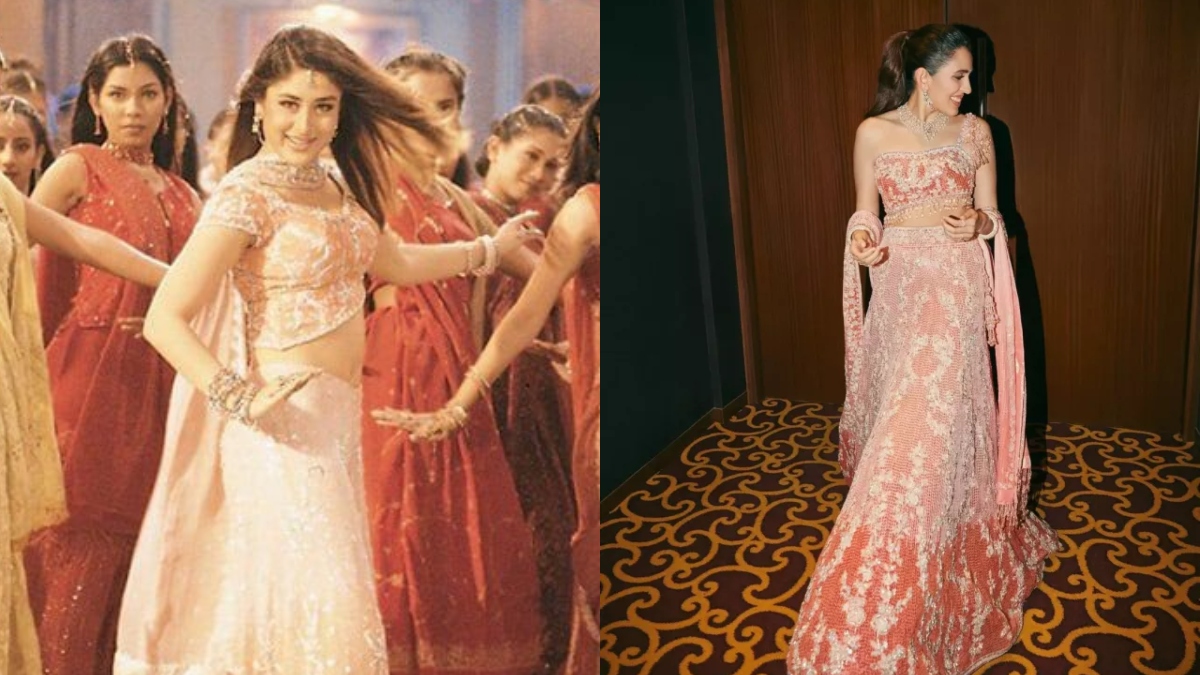 Shloka Mehta dons Kareena Kapoor's iconic 'Bole Chudiyan' outfit for Anant-Radhika's sangeet | See Pics