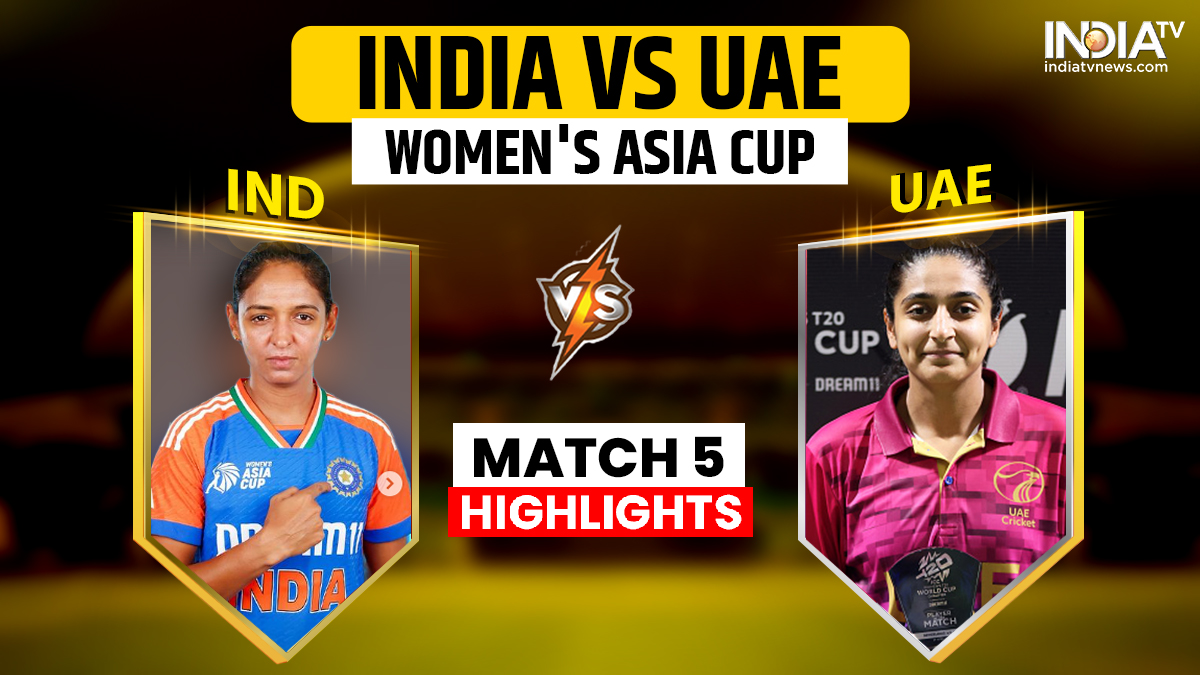 INDW vs UAEW Women's Asia Cup 2024 Live Score India Women vs UAE