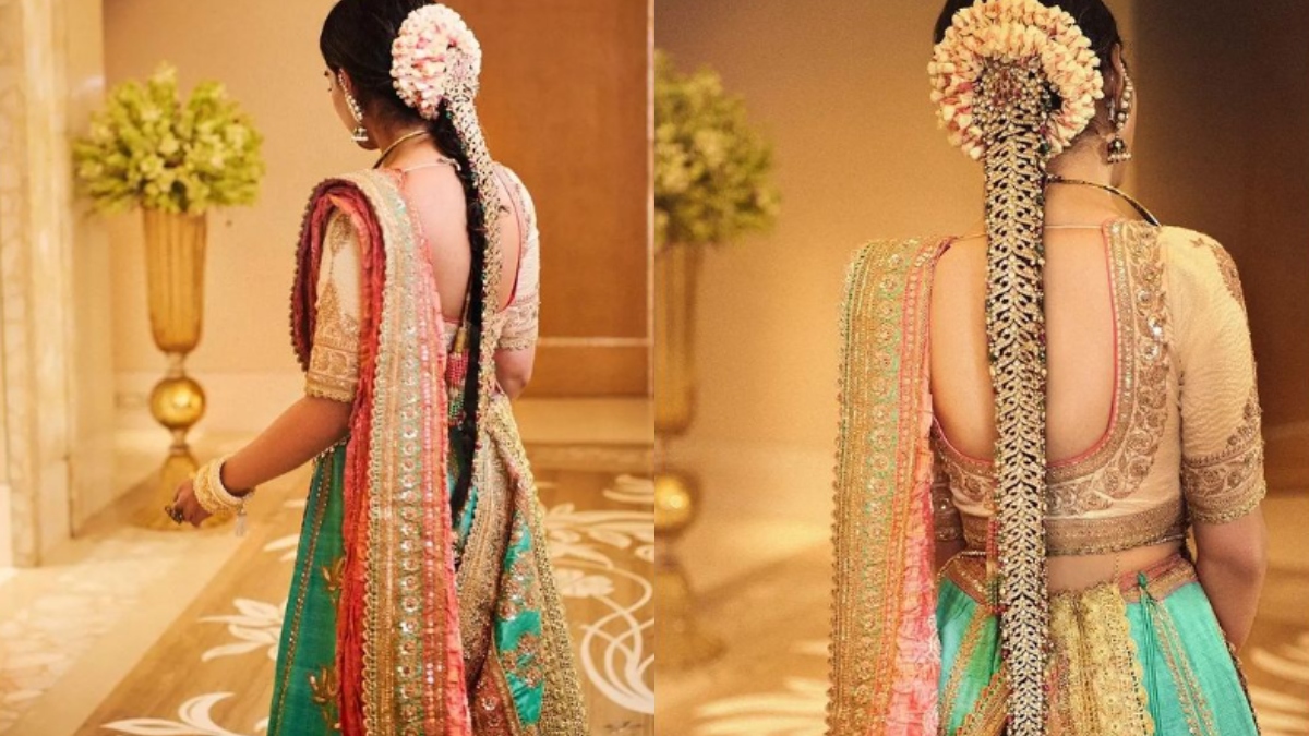 Isha Ambani's Tamilian jadai Hairstyle at Anant-Radhika's latest wedding event is symbol of elegance