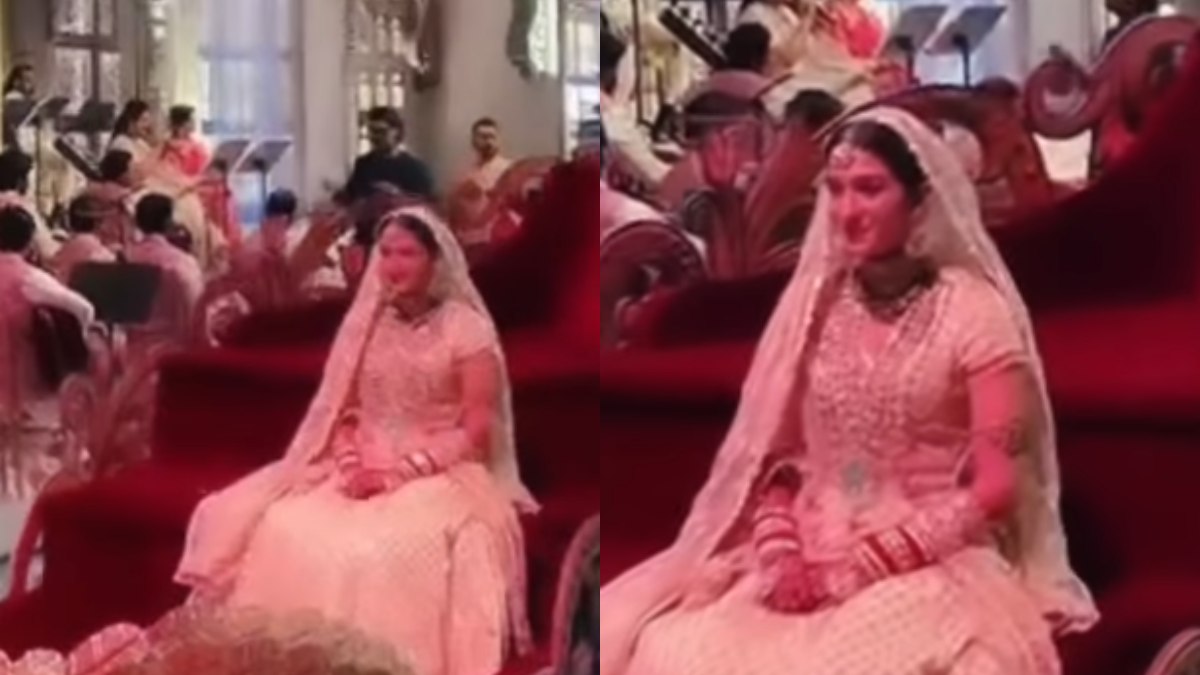 Anant Ambani-Radhika Merchant Wedding: Bride gets emotional during her 'fairytale' entry | WATCH