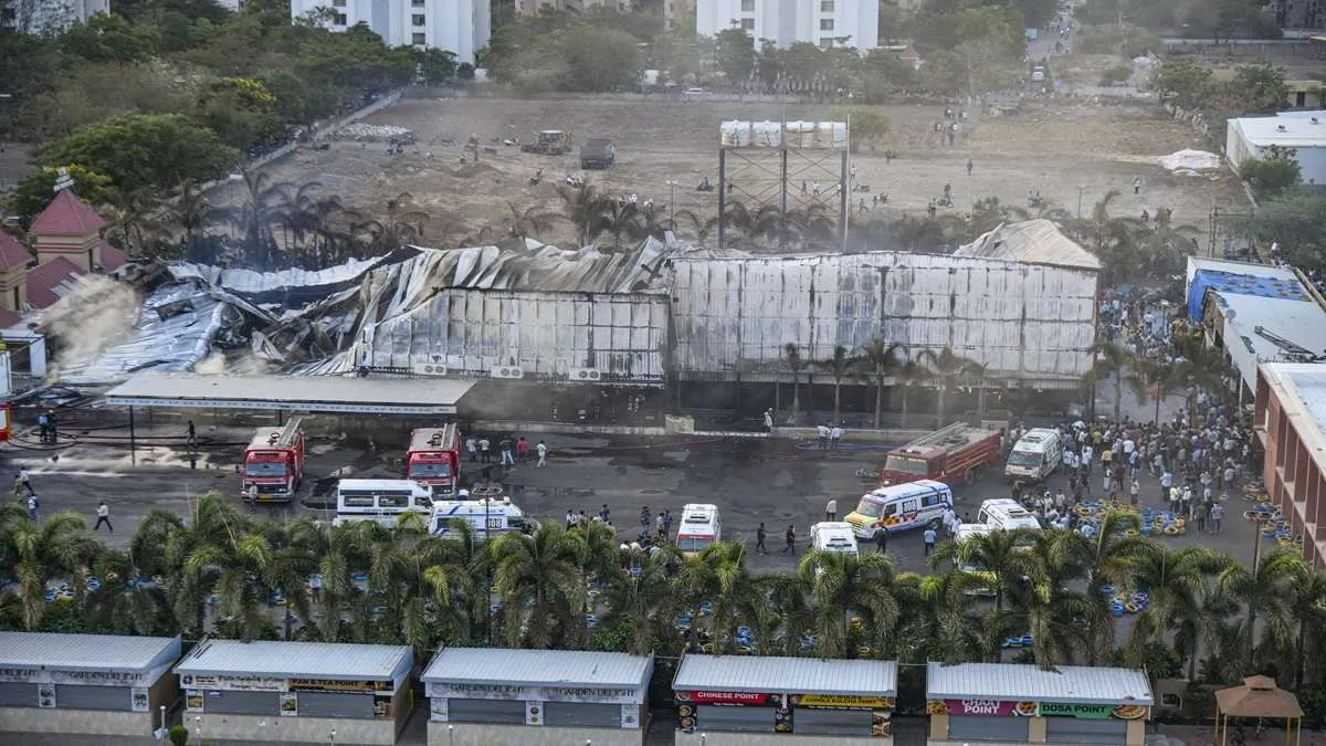 Fire broke out in a gaming zone, in Rajkot