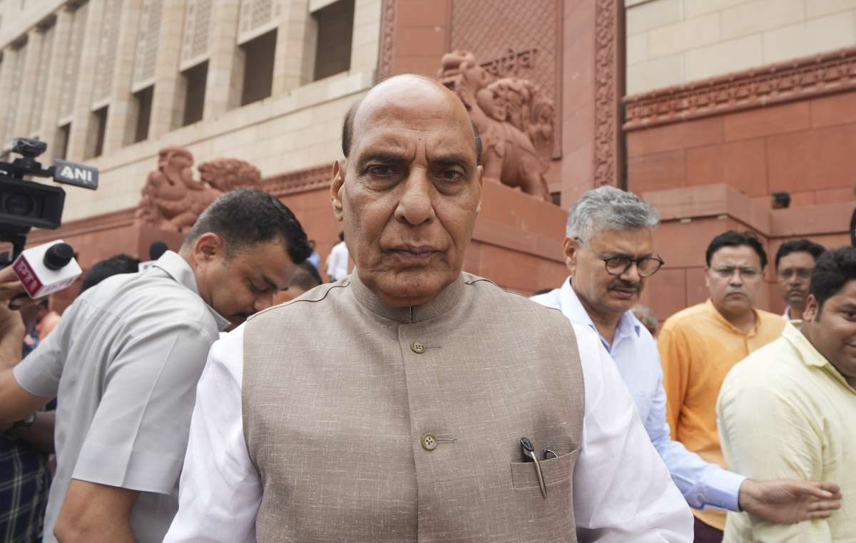 Rajnath Singh chairs key meeting with CDS, Army Chief to review security situation in Jammu and Kashmir