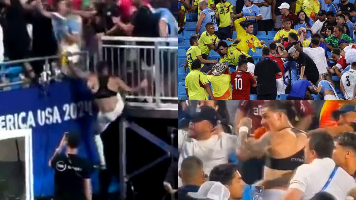 Uruguay's Darwin Nunez gets into ugly brawl with crowd, punches exchanged with fans at Copa America