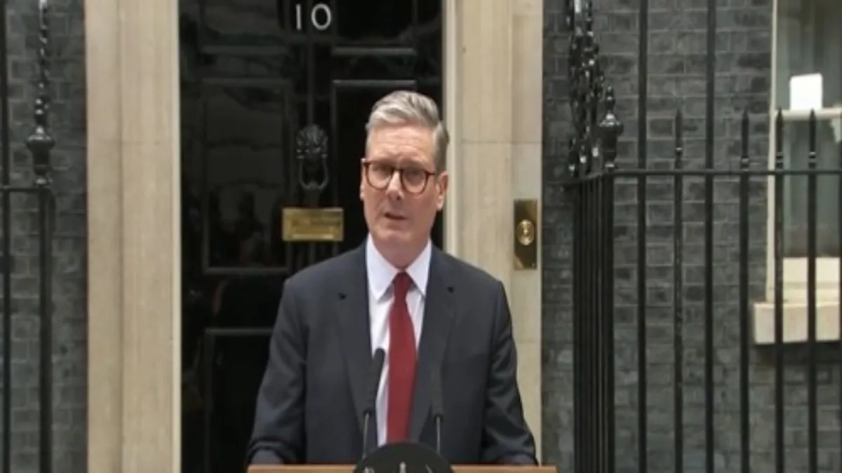 Newly elected UK Prime Minister Keir Starmer