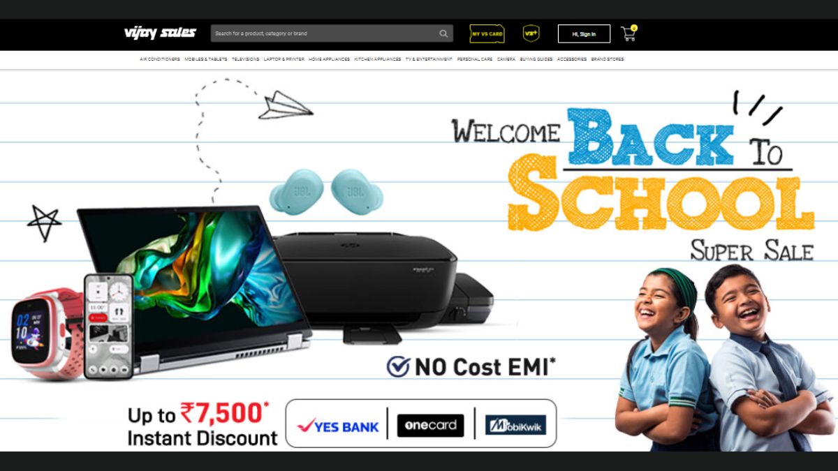 Vijay Sales ‘Back to School’ is back: Huge discount on Apple devices, smartwatch, TWS and more