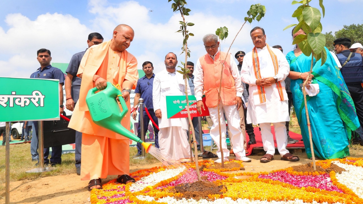 Uttar Pradesh CM Yogi Adityanath inaugurates 'Vriksharopan Jan-Abhiyan 2024' in Lucknow