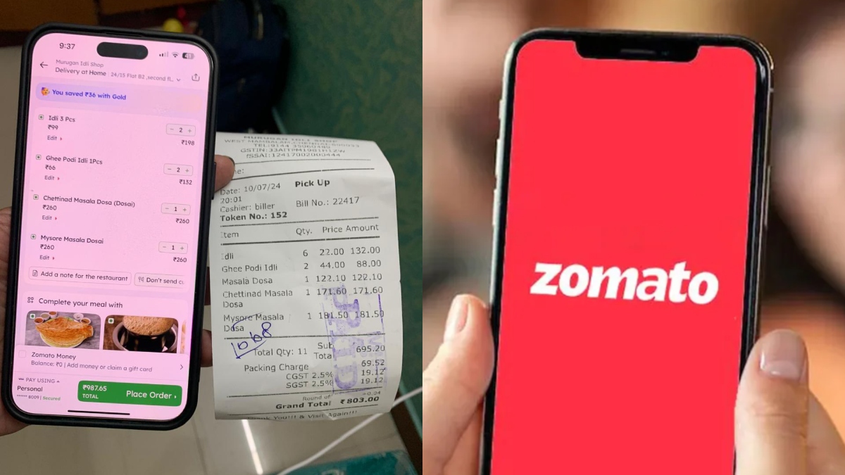 'This is weird': Chennai man complains about Zomato's 185 extra charge, faces backlash