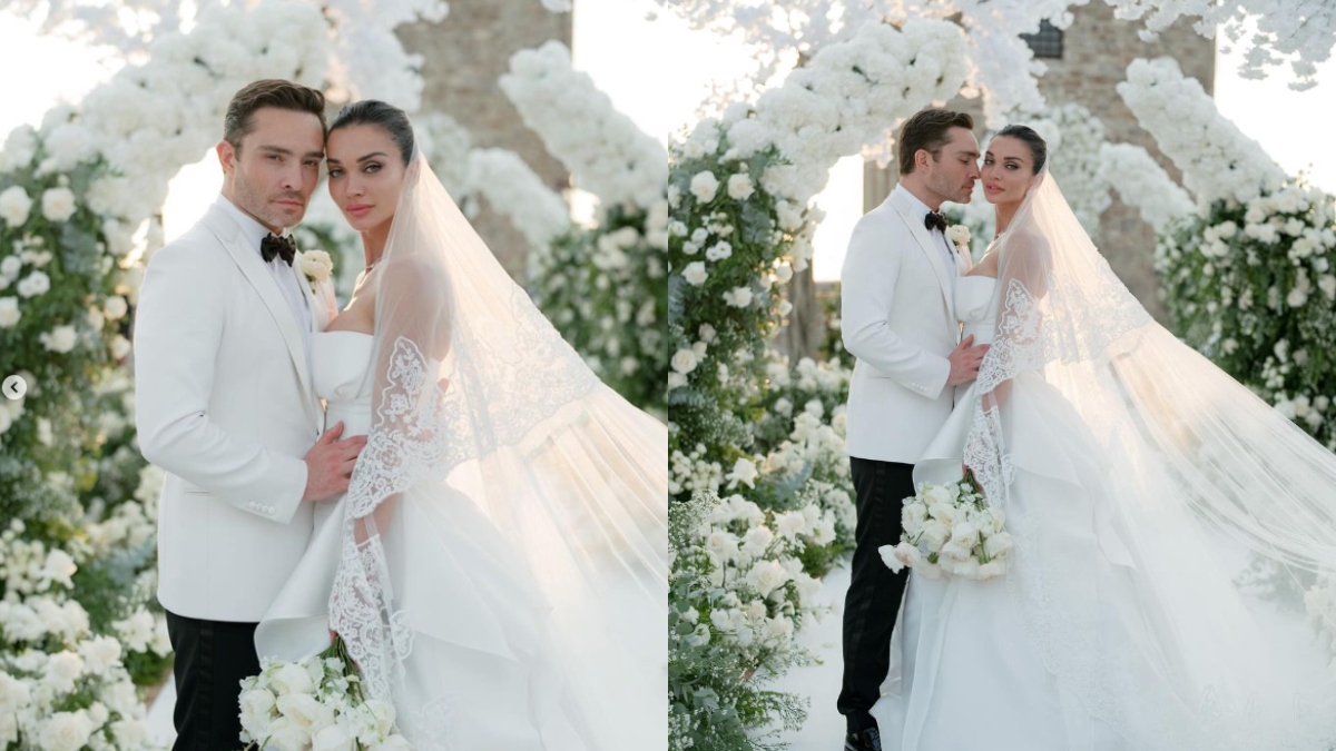 Amy Jackson ties knot with Gossip Girl actor Ed Westwick, shares photos from picturesque Italian wedding