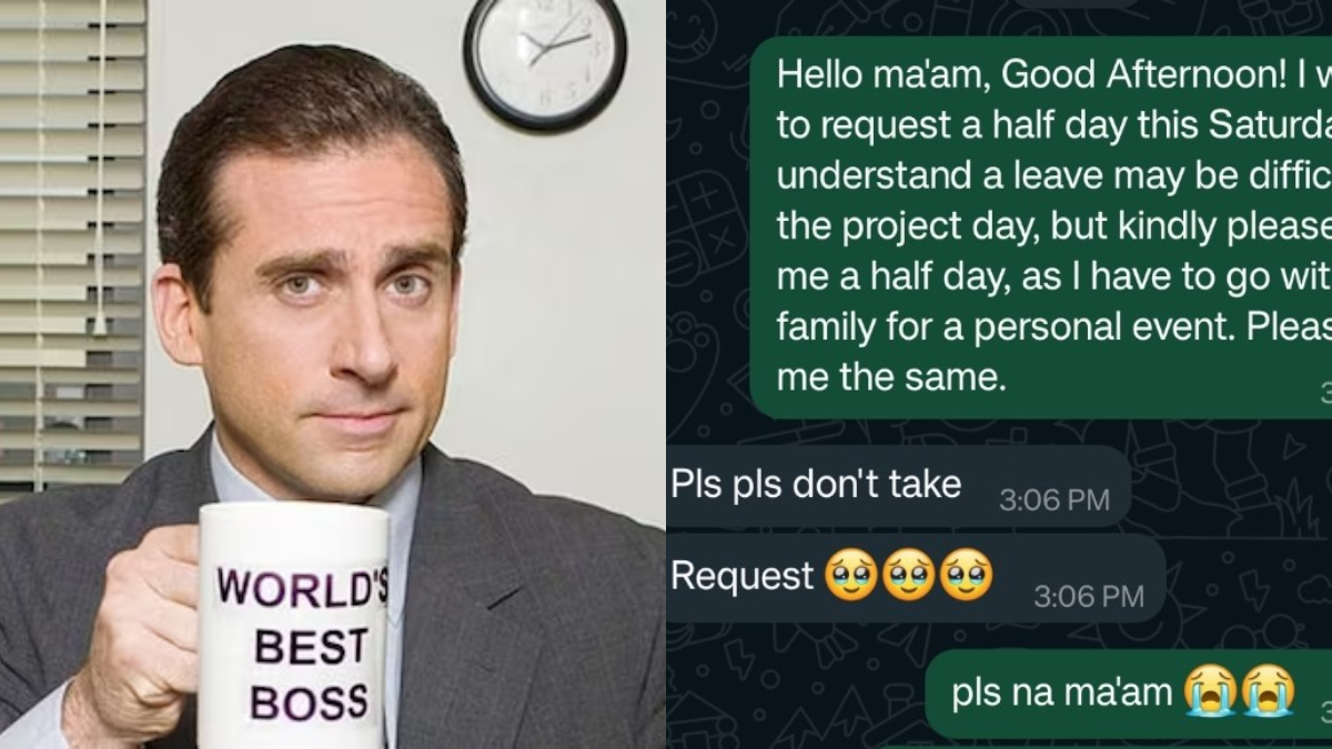 'Mummy nahi manengi': Woman requests boss for half day with 'mom said no' excuse, chat goes viral | SEE