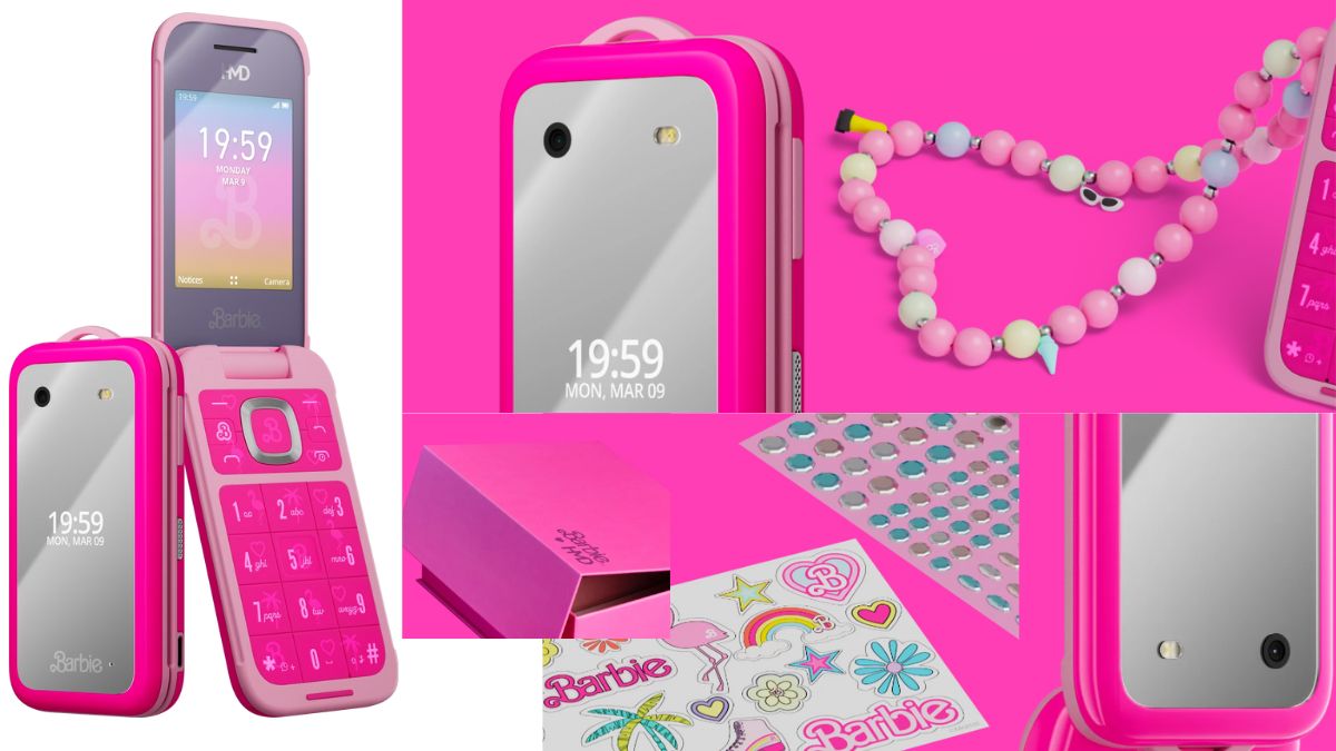 HMD Barbie Phone with classic flip design launched with Mirror display and nostalgic games