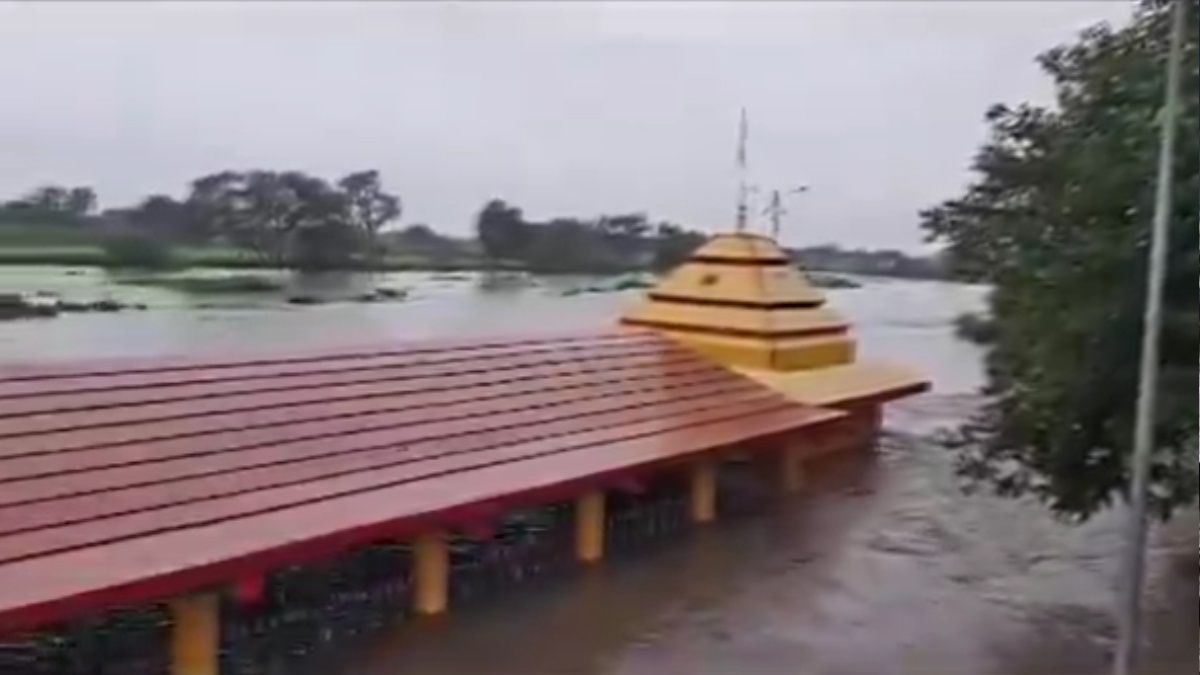 Nashik: Temples flooded after water released from Gangapur dam amid incessant rains | Watch