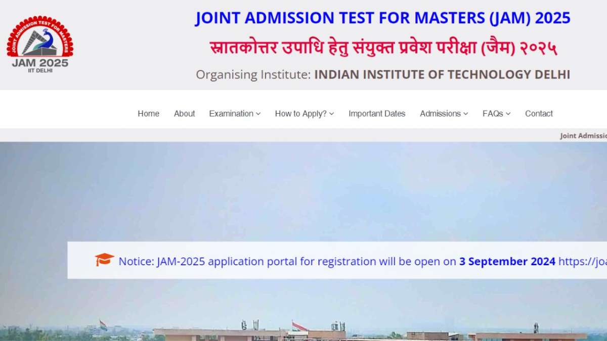 IIT JAM 2025 registration begins on September 3 - Dates, eligibility, how to apply, fee, more