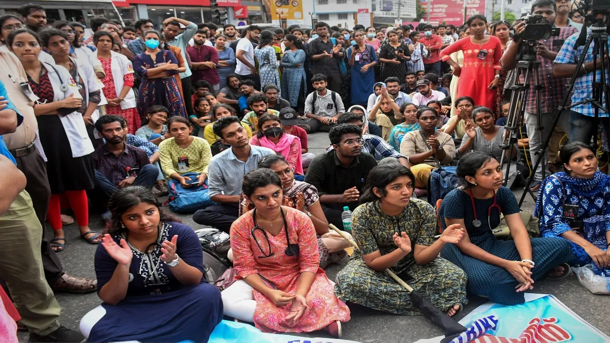 Doctors, medical students stage protest against killing of female doctor, in Thiruvananthapuram (Image used for representational purposes)