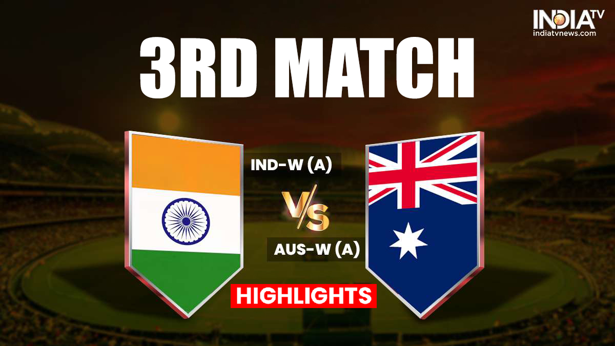 India A women vs Australia A women live score: India A women vs ...