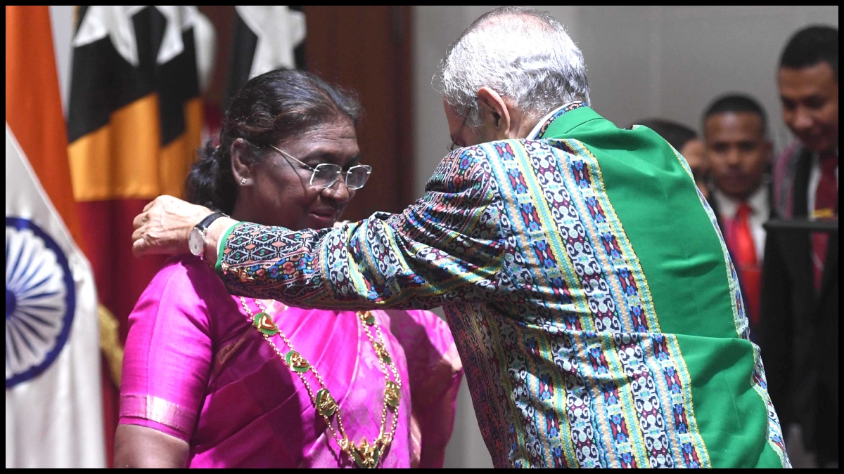 President Murmu conferred Timor-Leste's highest civilian award for her efforts in public service
