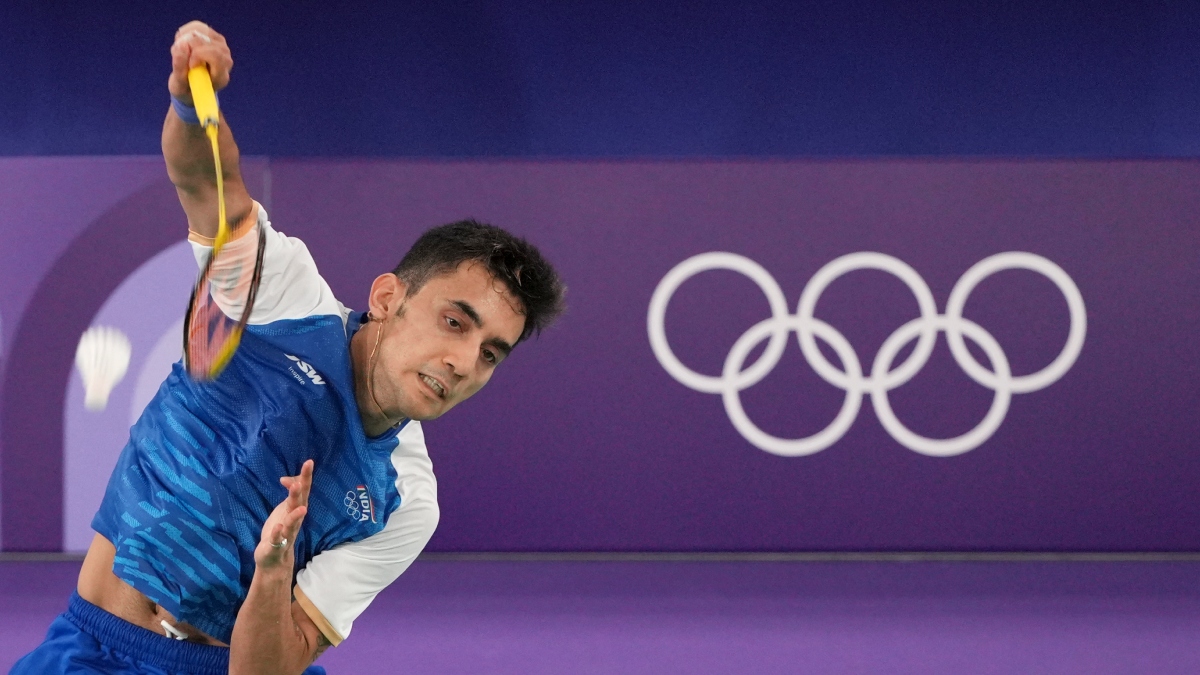 Paris Olympic Games 2024 Lakshya Sen reacts after losing bronze medal