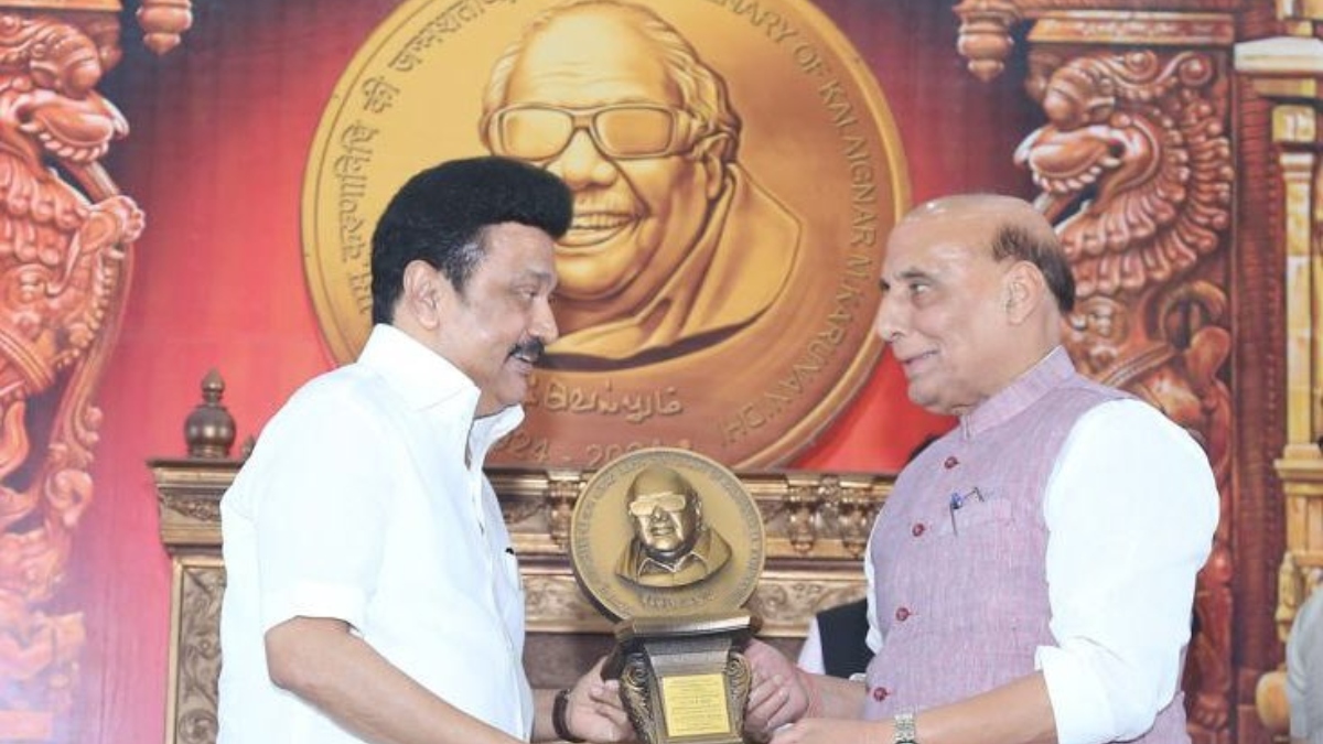 Rajnath Singh releases commemorative coin in honour of M Karunanidhi, Tamil Nadu CM Stalin thanks PM Modi