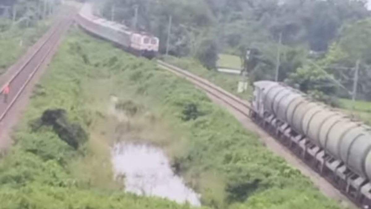 Delhi-Dibrugarh Rajdhani Express narrowly escapes collision as another train comes on same track in Siliguri