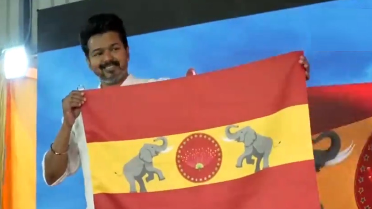 Vijay, Tamil Actor, Unveils Tamizhaga Vetri Kazhagam's Flag, Pledges To ...