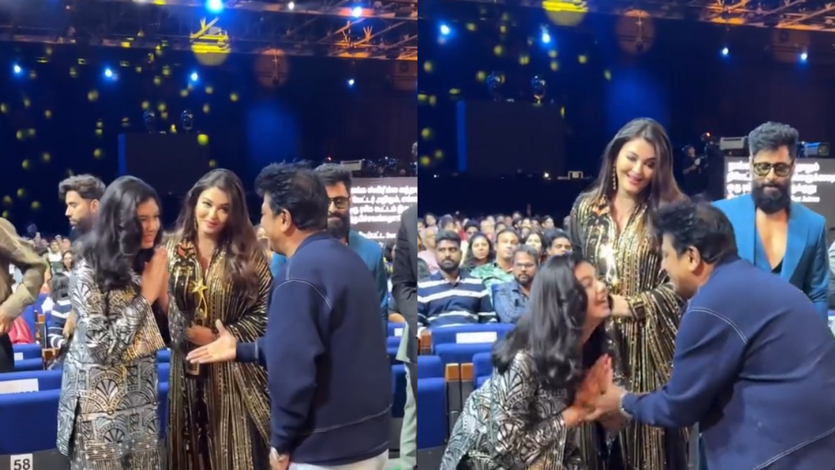 Aishwarya Rai Bachchan’s daughter Aaradhya touches Shiva Rajkumar’s feet, netizens laud her gesture