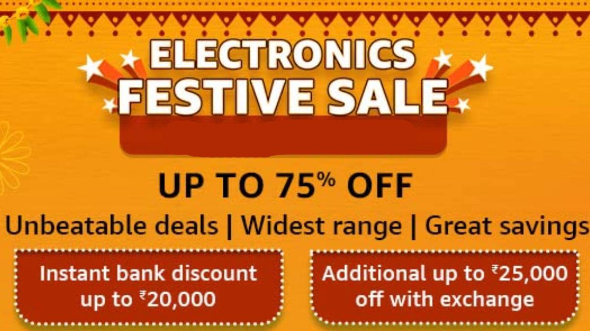 Amazon Electronics Festive Sale is here, offers 75 percent discount on smartphones, TVs, more