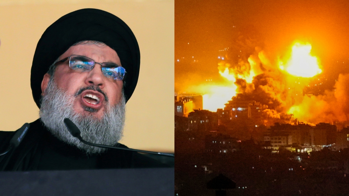 Hezbollahs Head Hassan Nasrallah Dead Israeli Airstrikes Rock Beirut Target Outfits Command 7277