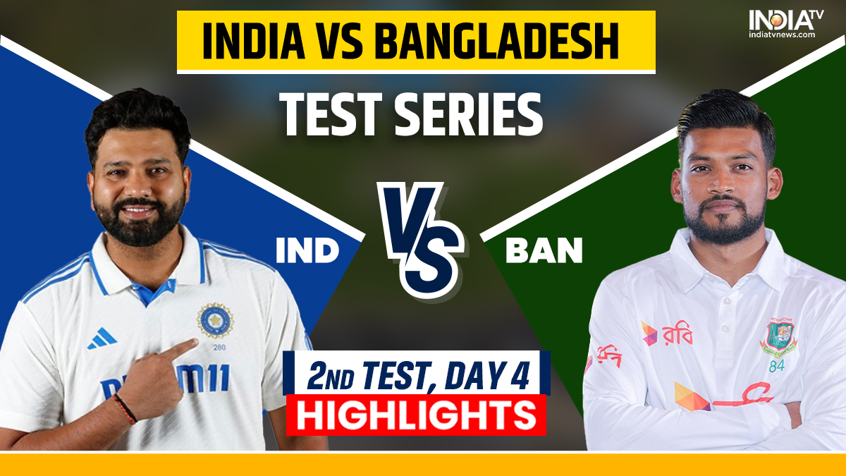 IND vs BAN 2nd Test Live Score India vs Bangladesh Day 4 Scorecard and