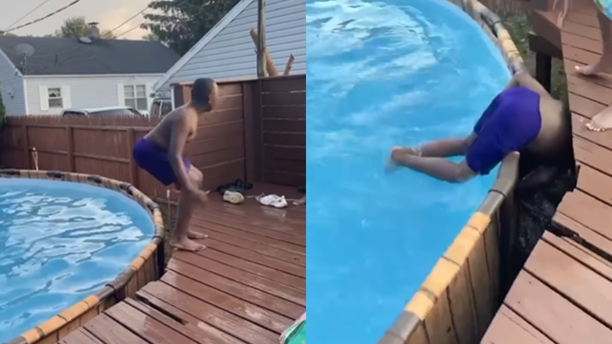 'Bro got a death subscription': Man's swimming pool stunt proves to be harmful, netizen reacts