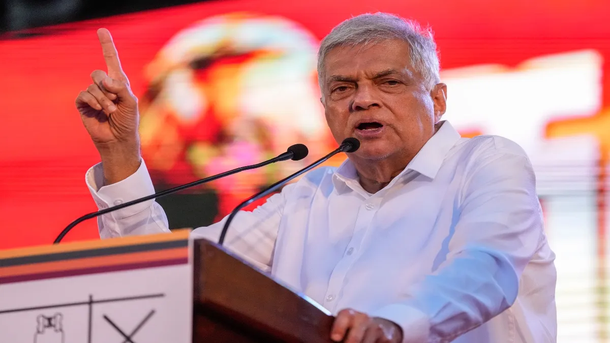 Sri Lanka's president Ranil Wickremesinghe