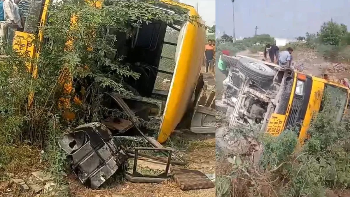 Tragic School Bus Accident in Kota: 1 Student Dead, 12 Injured