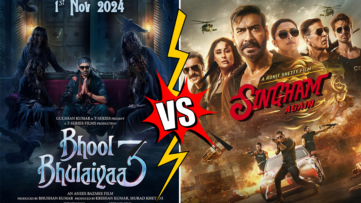 Bhool Bhulaiyaa 3 vs Singham Again: A Horror-Comedy Showdown This Diwali