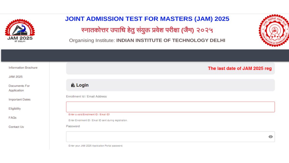 JAM 2025: IIT Delhi Closes Registration Window Today, How To Apply, Fee ...