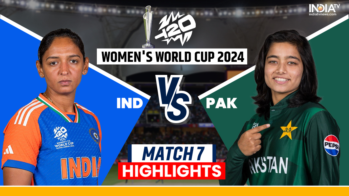 INDW vs PAKW Live Cricket Score, Women's T20 World Cup 2024 India vs