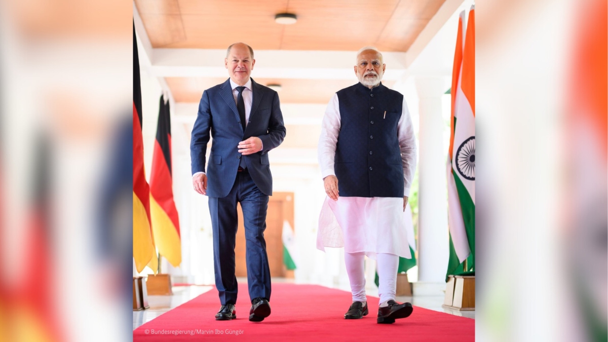 PM Modi meets German Chancellor Scholz in New Delhi today India TV