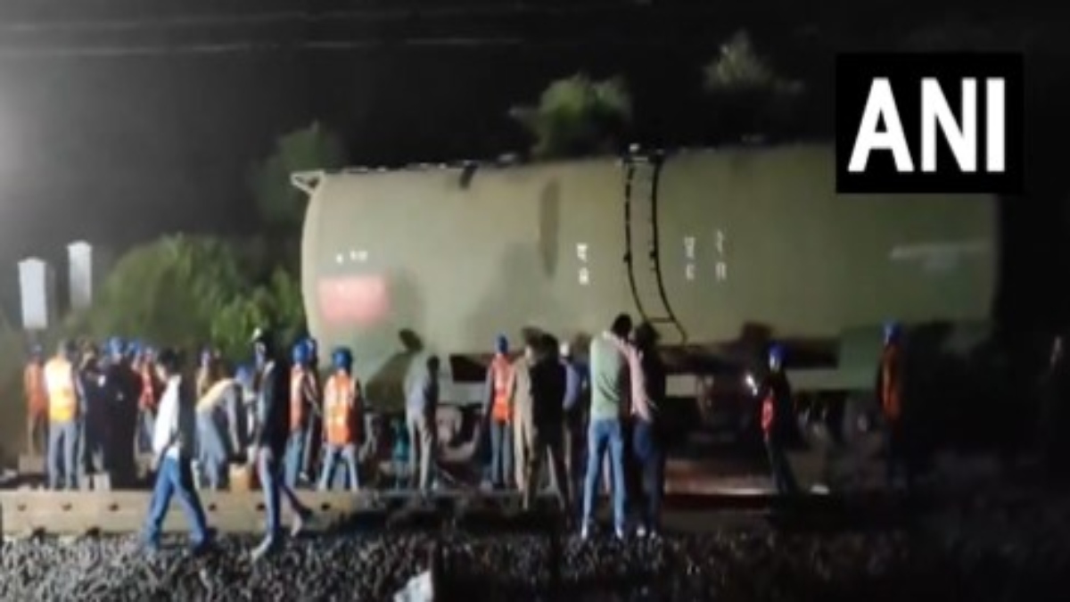 MP Three wagons of goods train carrying petroleum products derail in