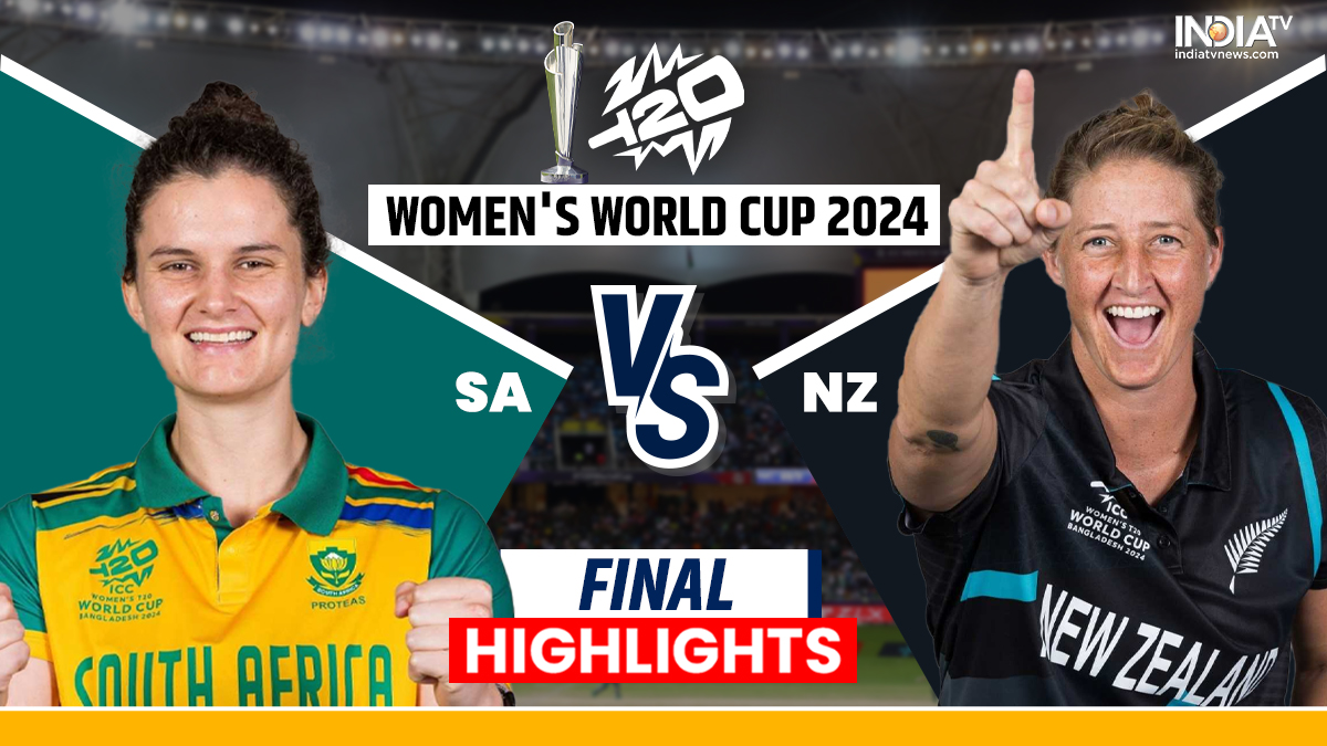 SAW vs NZW Live Score, Women's T20 World Cup Final South Africa vs