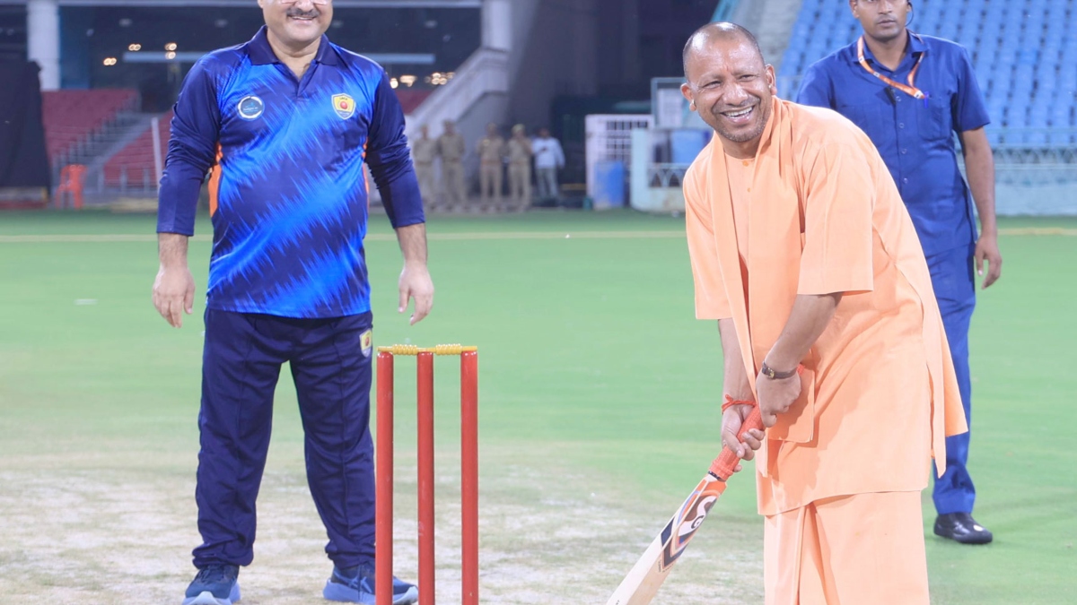 CM Yogi tries his hand at cricket and hits the ball away from the middle of the bat in a viral video – India TV