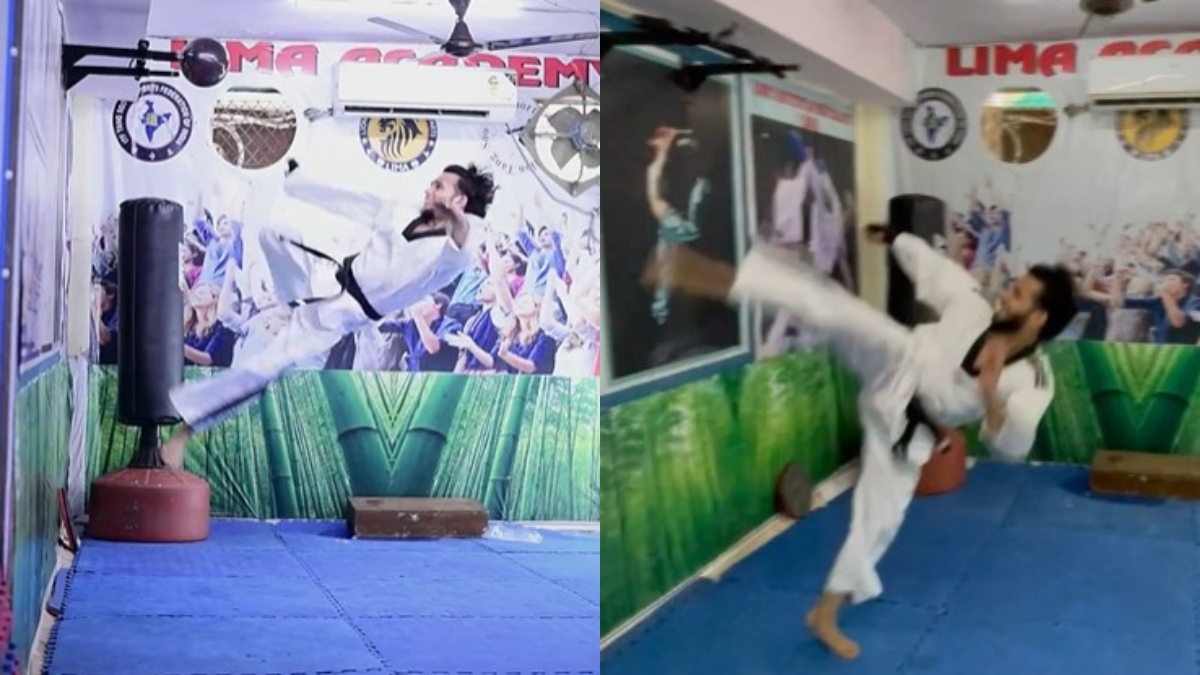 Delhi martial artist Chinmay Sharma sets Guinness World Record for highest unassisted 360 kick | WATCH