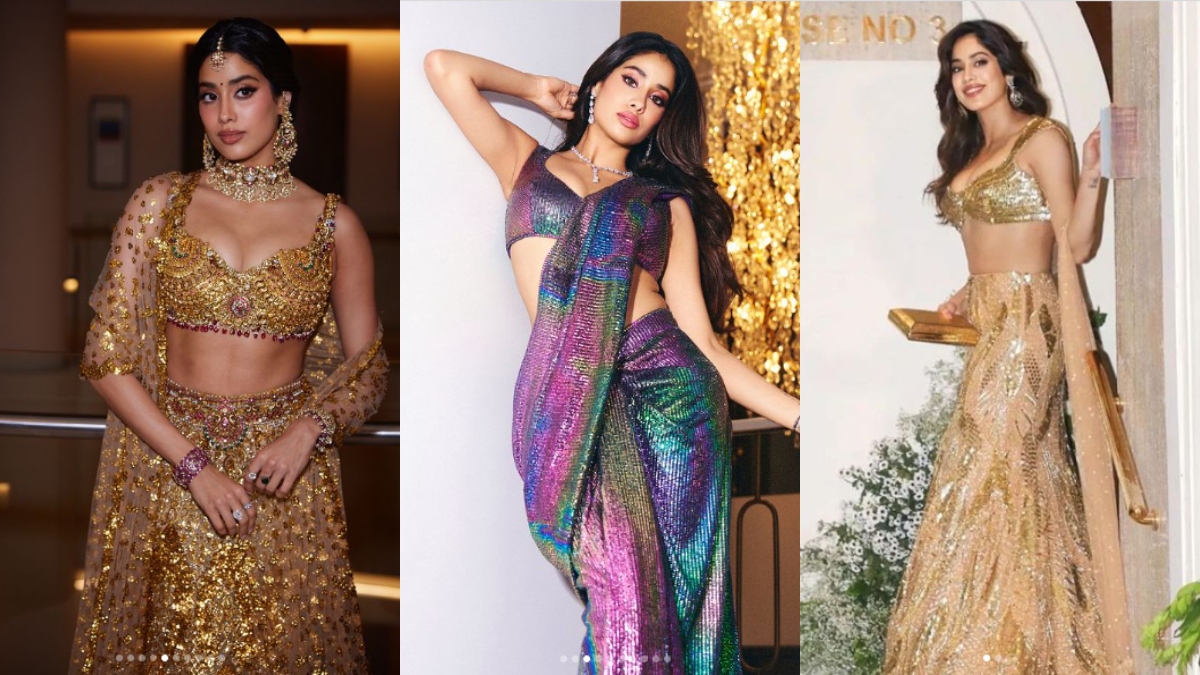 Want to look glamorous at your friend's wedding? Seek ideas from Janhvi Kapoor-inspired ethnic outfits