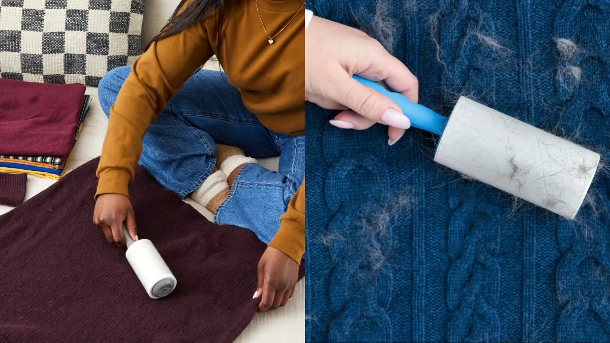 Fed up with removing lint from woollen clothes? 