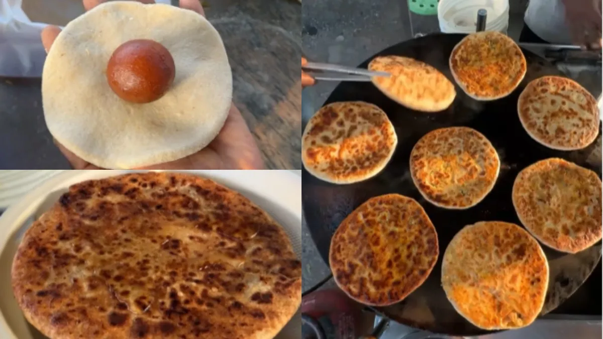 THIS bizarre food combo of Gulab Jamun, Paratha
