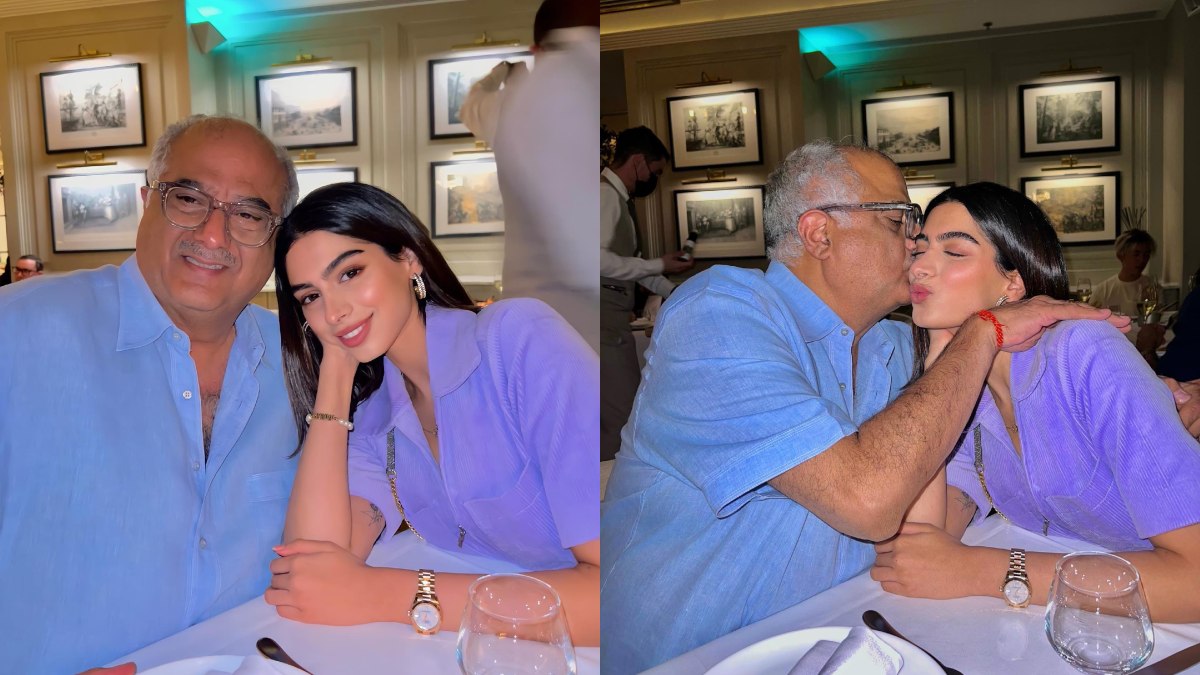 Khushi Kapoor showers love on father Boney Kapoor on birthday, calls him ‘best Dad ever’