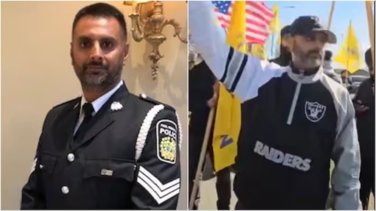 Canadian Police Officer Suspended for Participating in Pro-Khalistan Protest Outside Hindu Temple in Brampton