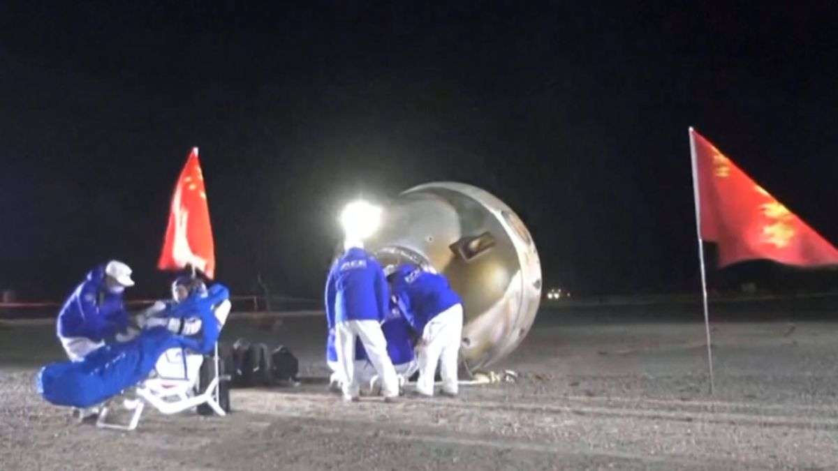 Chinese astronauts return to earth after 6 months in space station