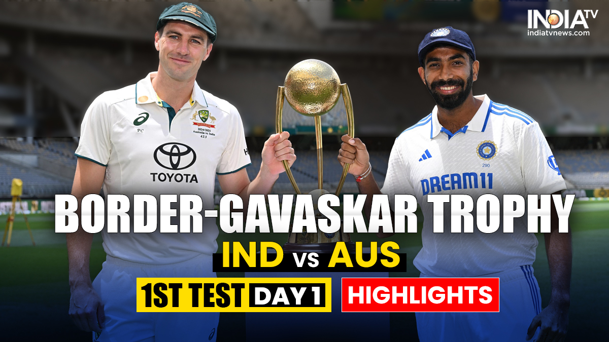 India vs Australia 1st Test Live Cricket Score IND vs AUS Day 1