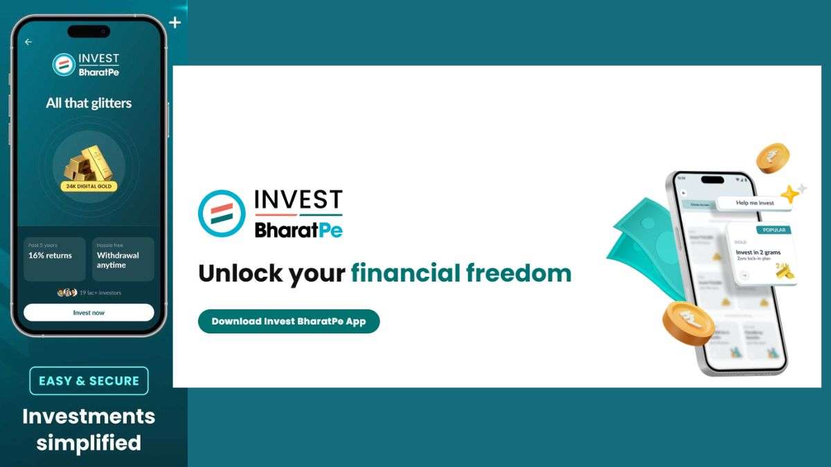 BharatPe enters investment Market with 'Invest BharatPe': Launches digital gold for all