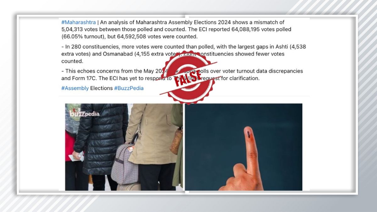 Fact Check: Were 5,04,313 additional votes counted in 2024 Maharashtra Assembly elections? Know truth