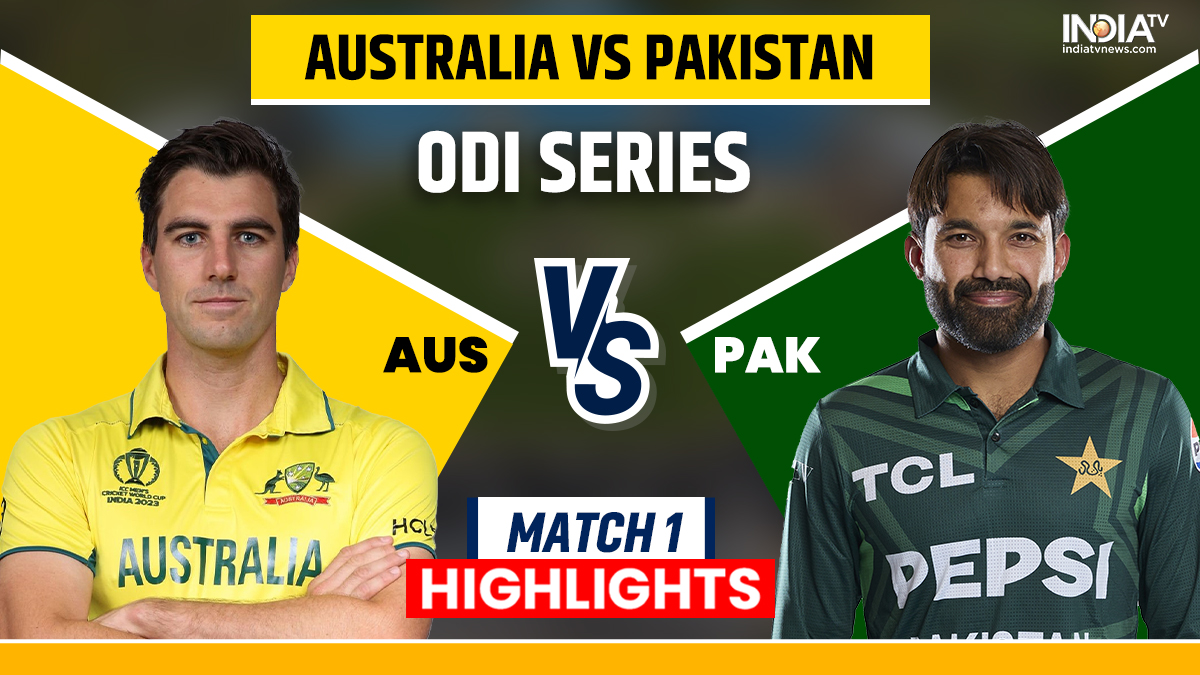 AUS vs PAK 1st ODI Live Cricket Score Australia vs Pakistan Live