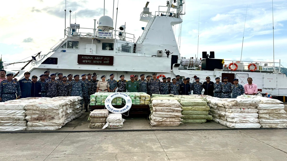 Biggest drug haul: Coast Guard seizes 6 tonnes of meth in Andaman, six Myanmarese nationals arrested | Watch