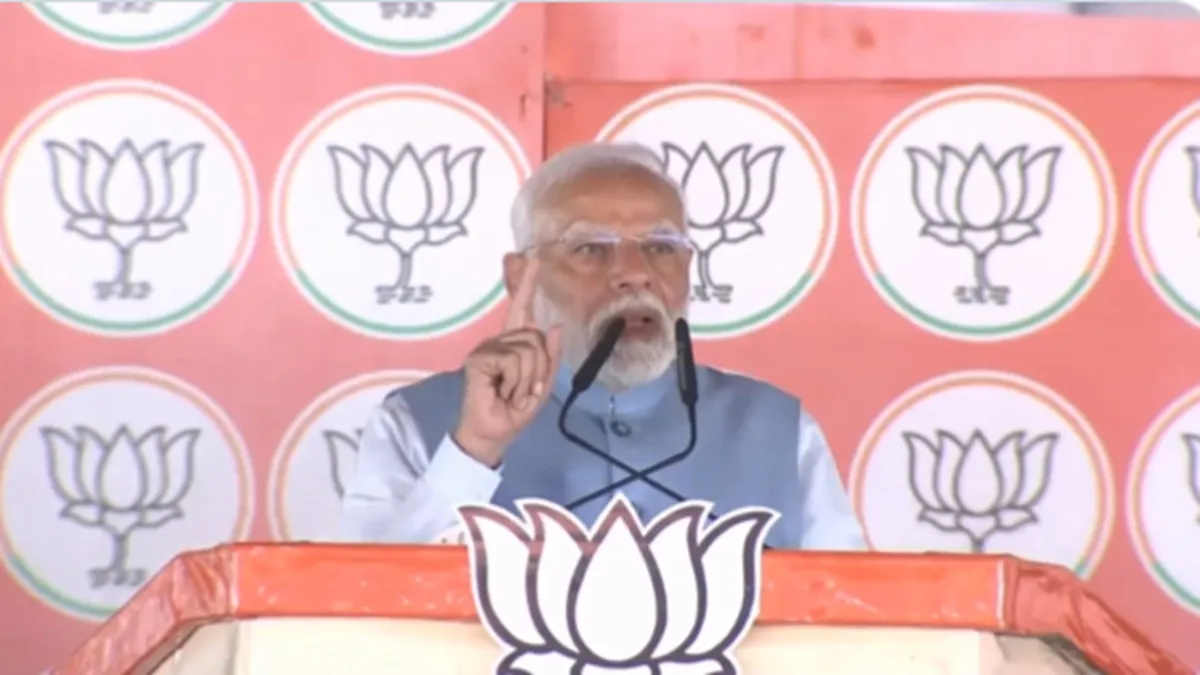Prime Minister Narendra Modi addresses poll rally in Jharkhand's Bokaro. 